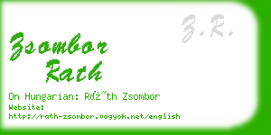 zsombor rath business card